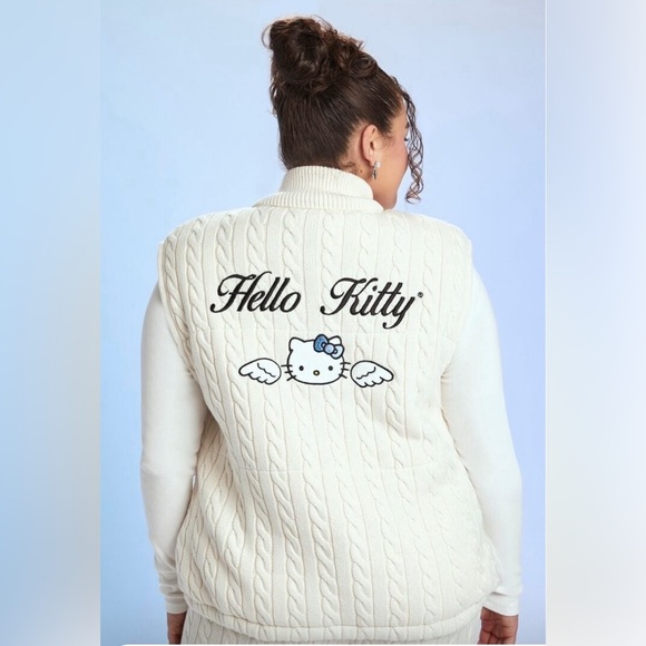 Plus Size Angel Hello Kitty Sweater Vest - Picture 6 of 8